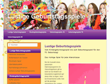 Tablet Screenshot of lustige-geburtstagsspiele.com